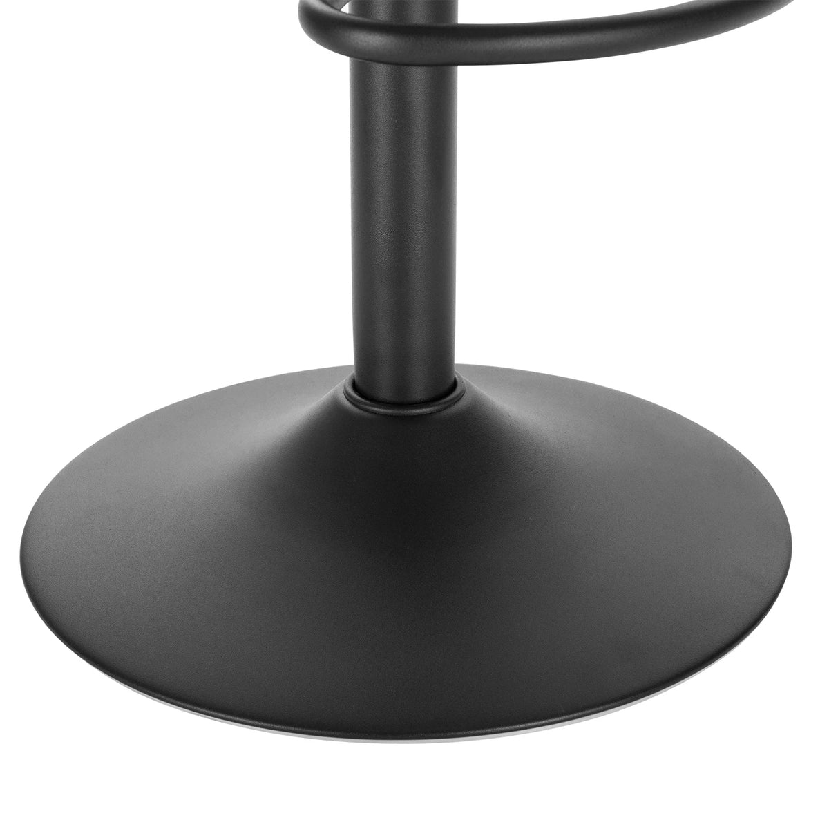 Height Adjustable Bar Stool - Faux Leather/Velvet Bar Chair Backrest Swivel High