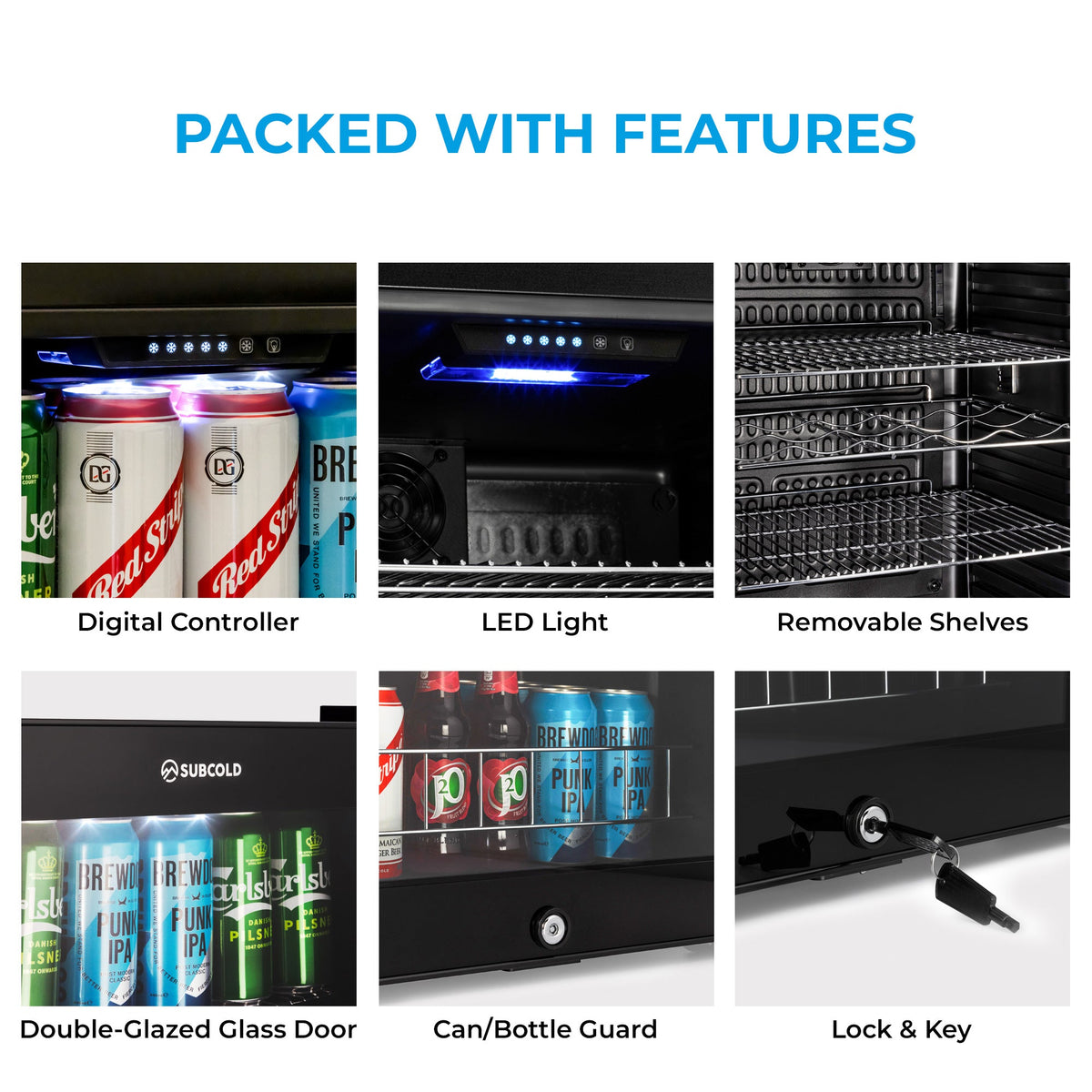Subcold Ace100 LED Touch Control Beer Fridge