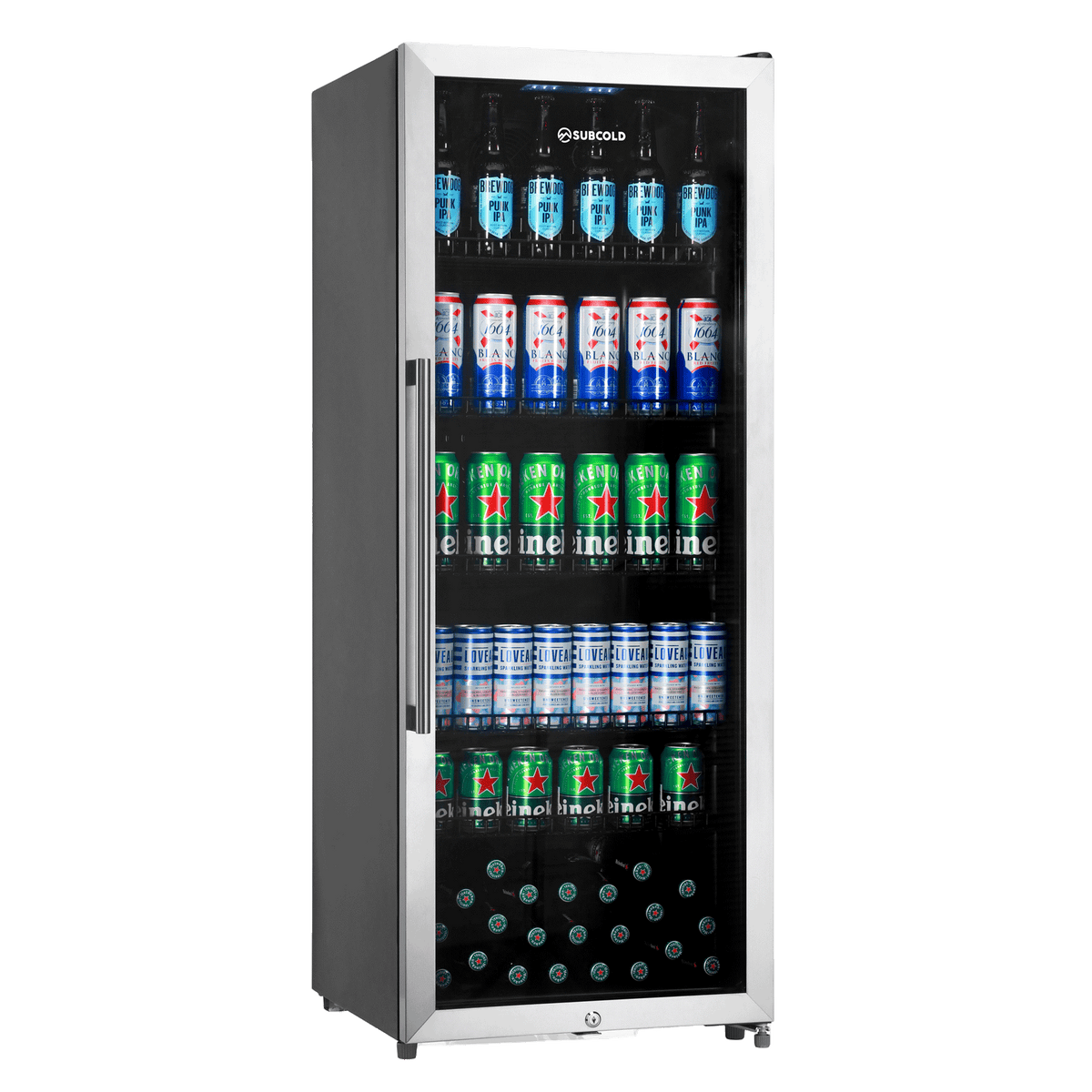 Subcold Maxi250 Tall Drinks Fridge Stainless Steel