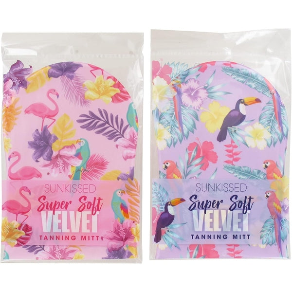 Sunkissed Tropical Bird Single Sided Tanning Mitt