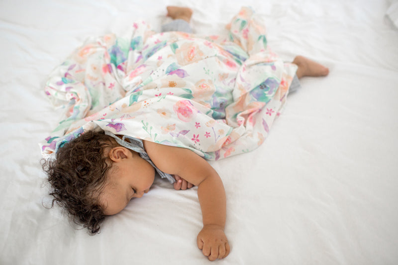 Copper Pearl Knitted Swaddle Blanket Bloom