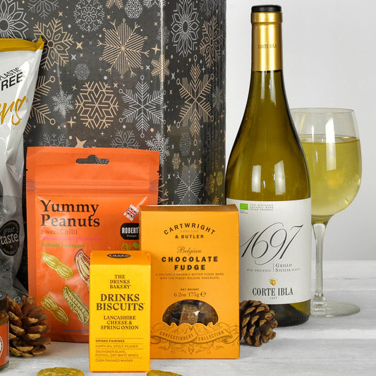 Nachhaltige Geschenkbox mit Wein