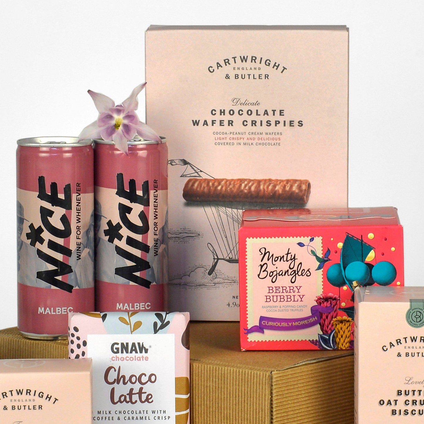 Caja de regalo de vinos sostenibles y dulces