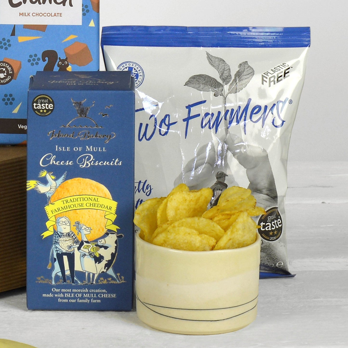 Nachhaltige Bier- und Snack-Geschenkbox – Umweltfreundlicher Präsentkorb