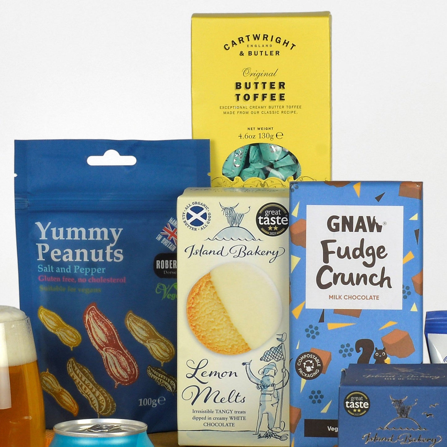 Nachhaltige Bier- und Snack-Geschenkbox – Umweltfreundlicher Präsentkorb