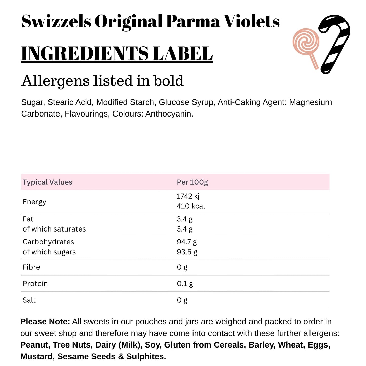 Swizzels Original Parma Veilchen