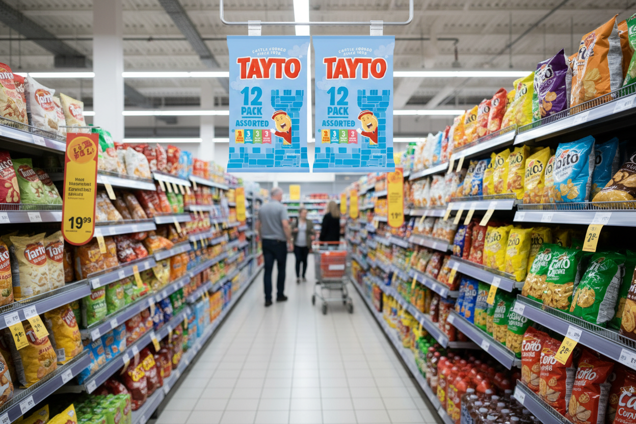 48 x Tayto Gemischte Chips (4x12 Packungen) 25G