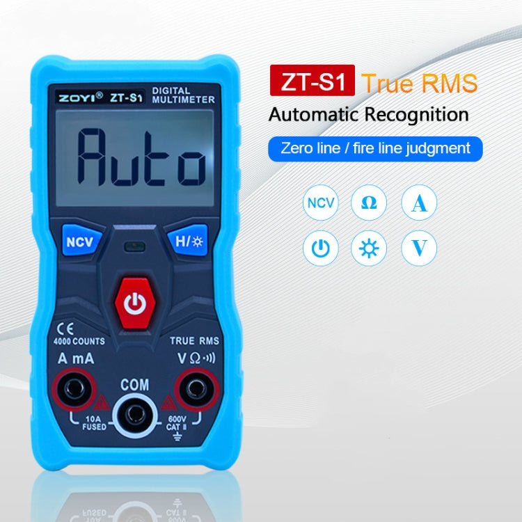 ZOYI ZT-S1 Intelligent Digital Multimeter with Auto-Ranging & NCV Test