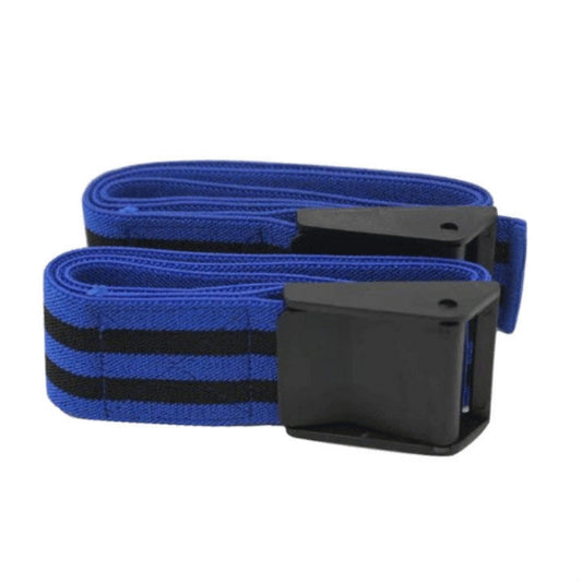 1 Par de Banda Elástica de Látex Natural con Seda para Brazos, para Entrenamiento de Restricción del Flujo Sanguíneo, Tamaño: 60 x 5cm, 1 Par de Bandas de Entrenamiento (Azul), 1 Par de Bandas de Entrenamiento (Rojo)
