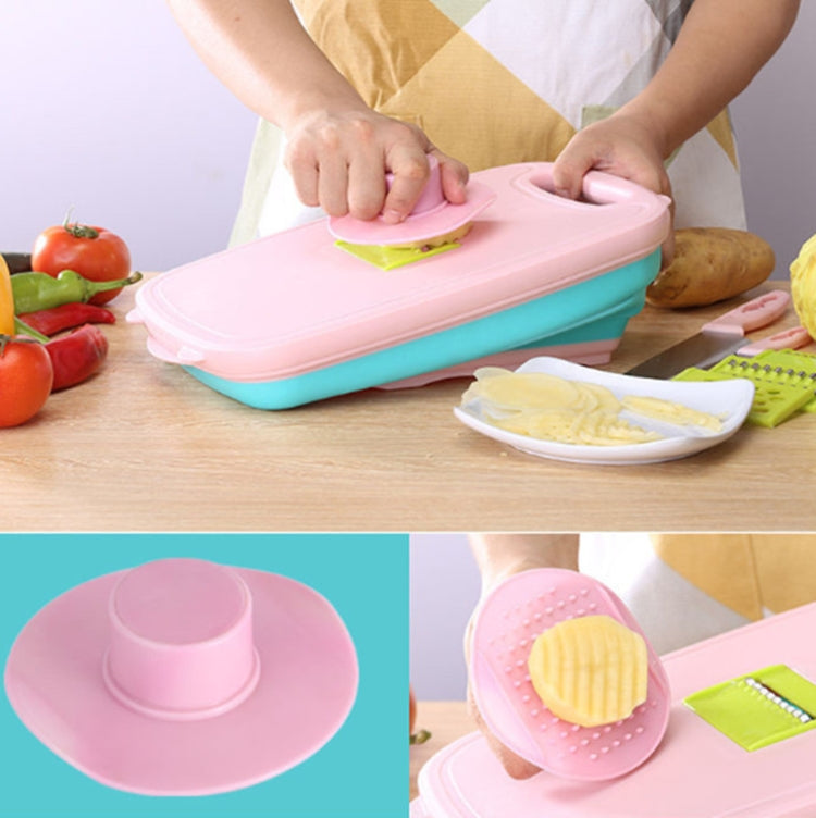 9-in-1 Folding Cutting Board Set with Knife & Blades