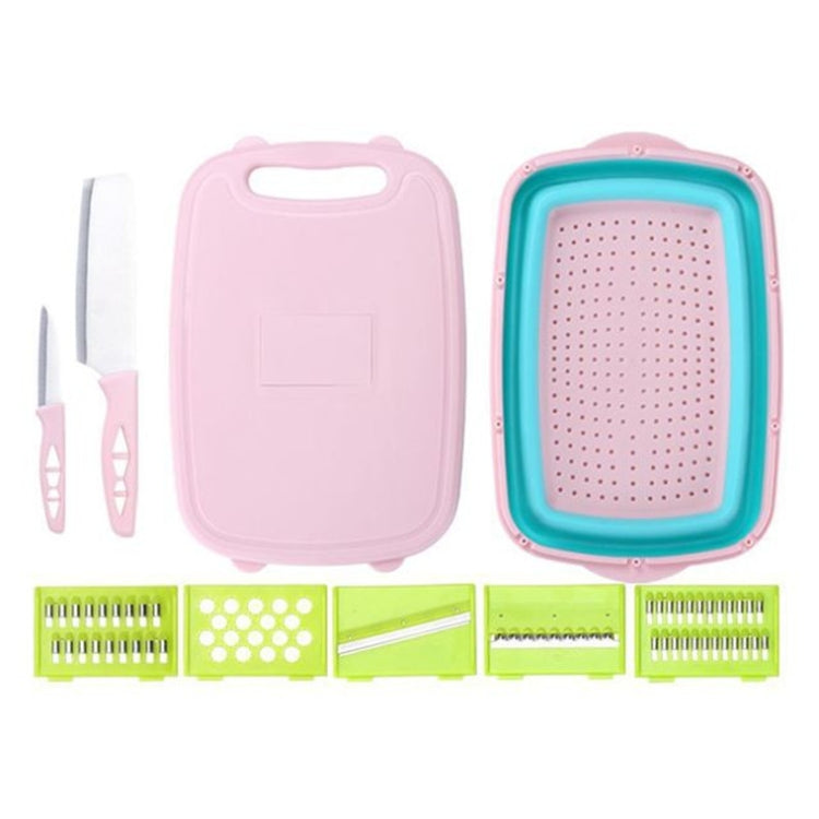 9-in-1 Folding Cutting Board Set with Knife & Blades