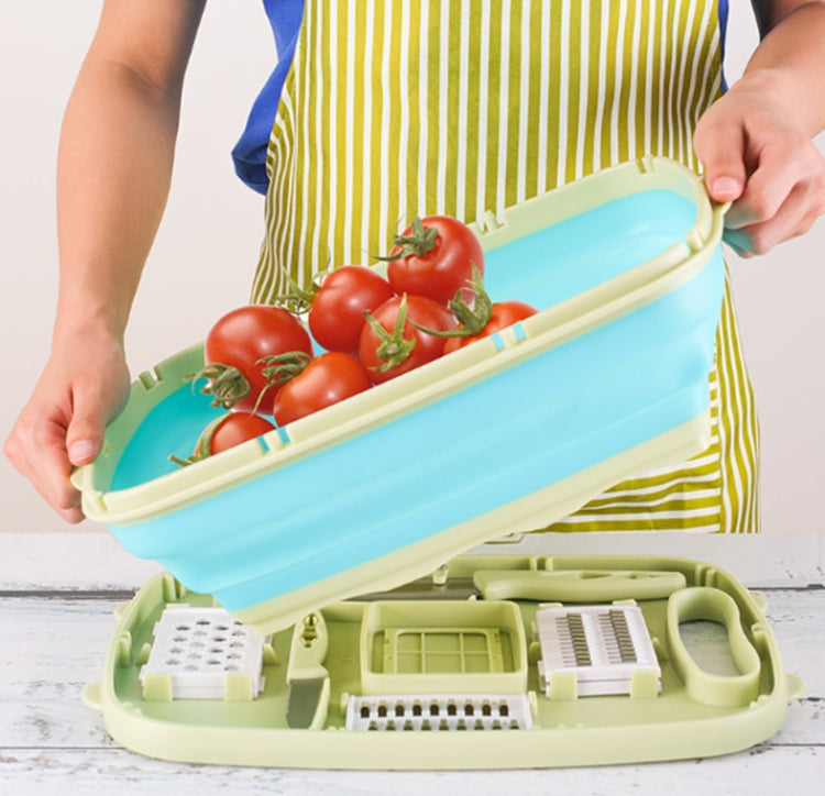 9-in-1 Folding Cutting Board Set with Knife & Blades