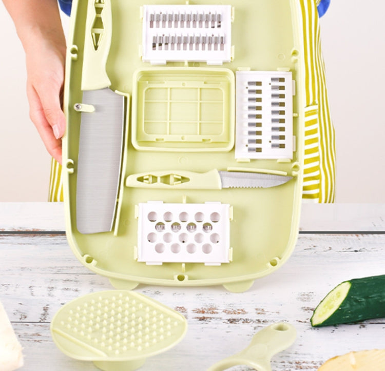 9-in-1 Folding Cutting Board Set with Knife & Blades