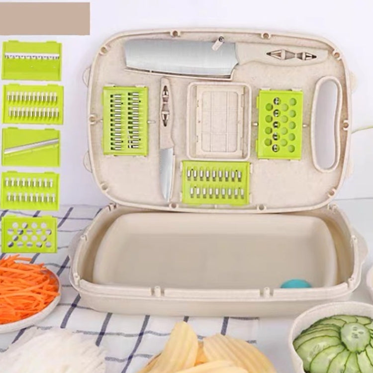 9-in-1 Folding Cutting Board Set with Knife & Blades