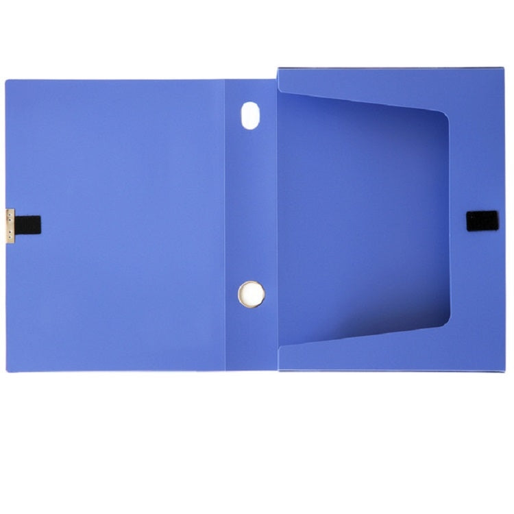 Deli A4 Plastic File Box | Office Document Storage Box 55mm – Blue