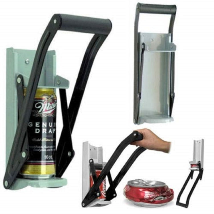Wall-Mounted Can Crusher | 16oz Capacity Iron Construction