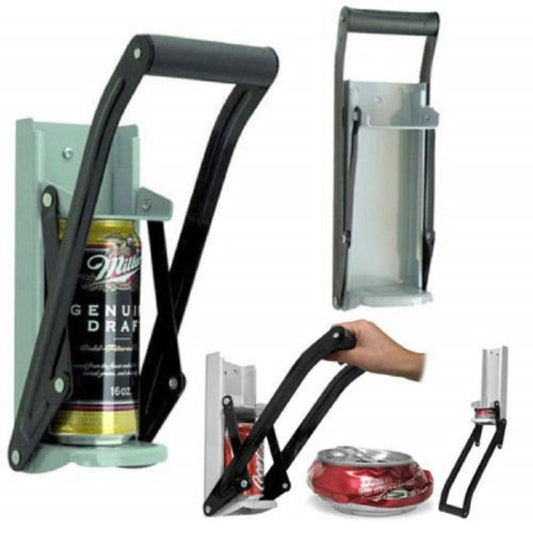 Wall-Mounted Can Crusher | 16oz Capacity Iron Construction