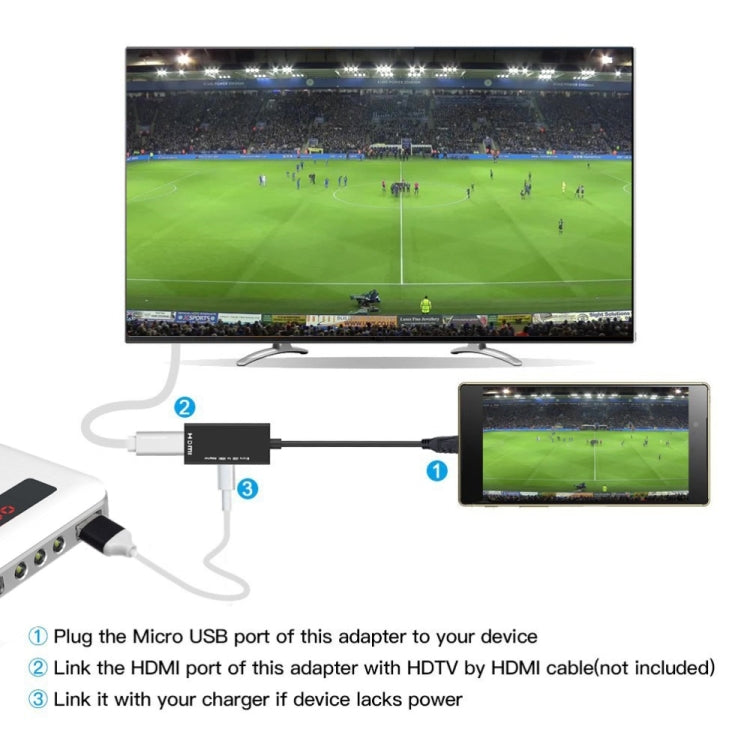 Cable adaptador Micro USB a HDMI hembra 1080P HD para dispositivos MHL, adaptadores HDTV para Samsung Galaxy HUAWE