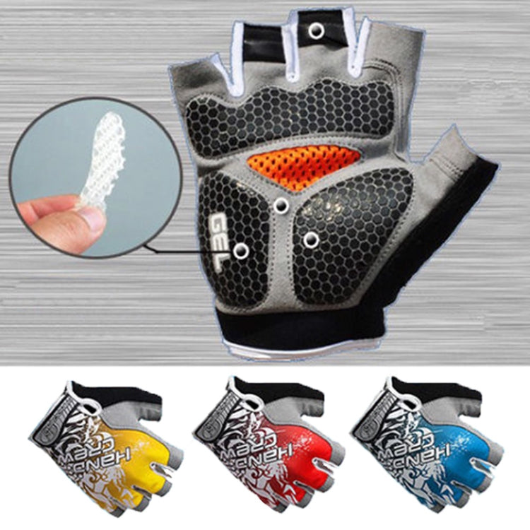 Guantes de ciclismo antideslizantes con absorción de impactos para fitness, levantamiento de pesas, entrenamiento, medio dedo, M, L, XL