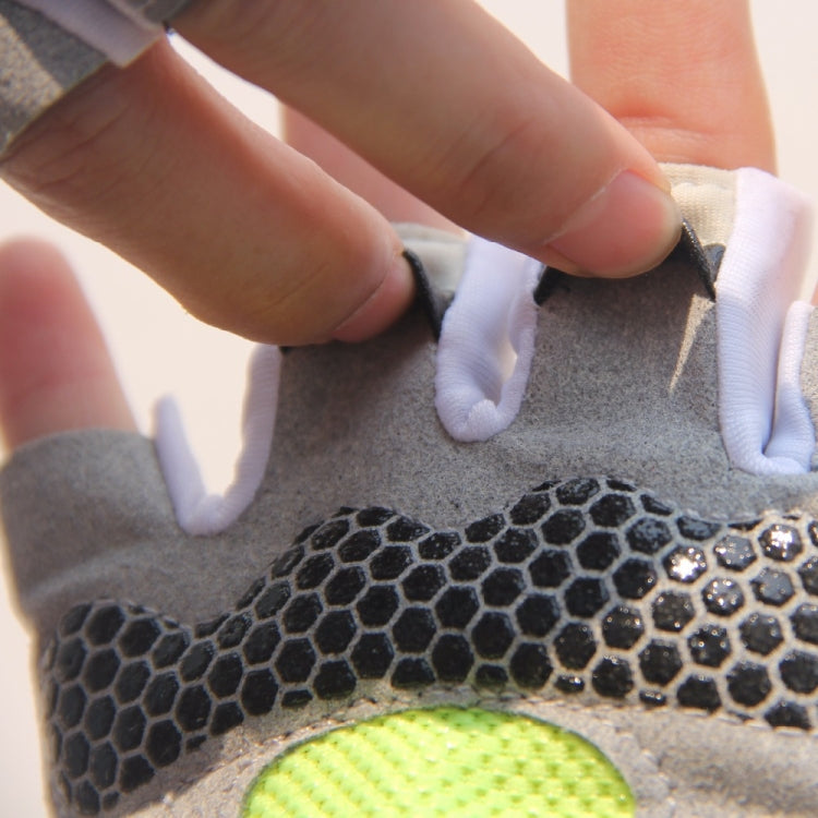 Guantes de ciclismo antideslizantes con absorción de impactos para fitness, levantamiento de pesas, entrenamiento, medio dedo, M, L, XL
