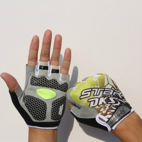 Guantes de ciclismo antideslizantes con absorción de impactos para fitness, levantamiento de pesas, entrenamiento, medio dedo, M, L, XL