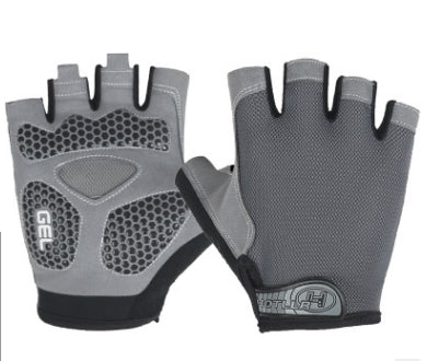 Guantes de ciclismo antideslizantes con absorción de impactos para fitness, levantamiento de pesas, entrenamiento, medio dedo, M, L, XL
