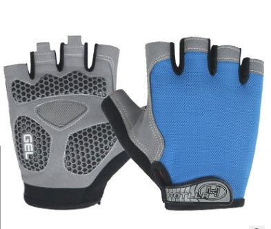 Guantes de ciclismo antideslizantes con absorción de impactos para fitness, levantamiento de pesas, entrenamiento, medio dedo, M, L, XL