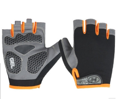 Guantes de ciclismo antideslizantes con absorción de impactos para fitness, levantamiento de pesas, entrenamiento, medio dedo, M, L, XL