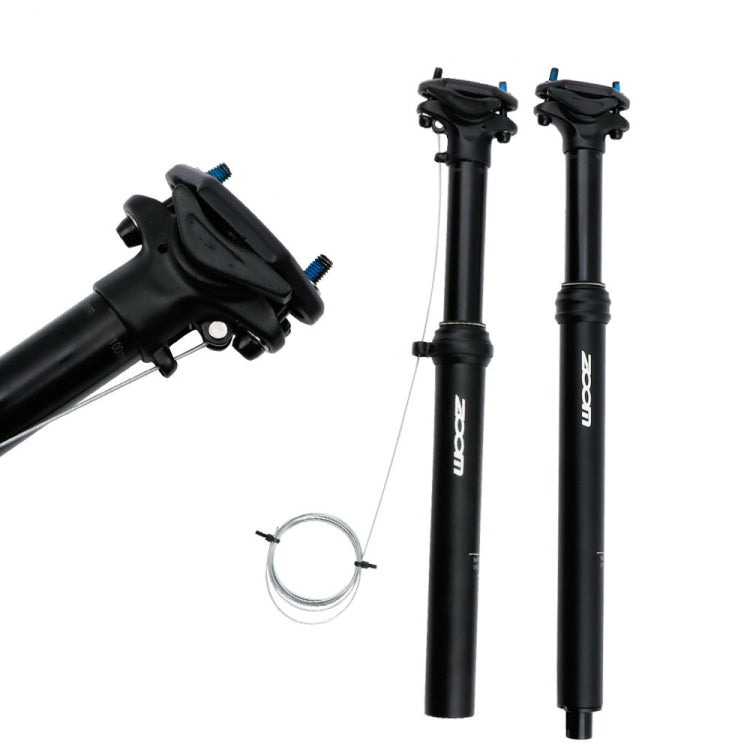 ZOOM Fahrrad Drahtgesteuerte Hydraulische Variostütze Mountainbike-Sattelstütze, 31,6mm 375mm Externe Zugführung, 30,9mm 400mm Interne Zugführung, 31,6mm 400mm Interne Zugführung