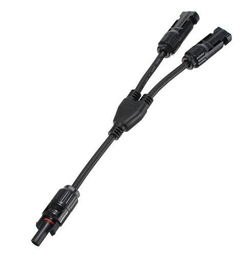 MC4 Branch Y Adapter Connectors for Solar Panels – 1 Pair (M/M/F & F/F/M)