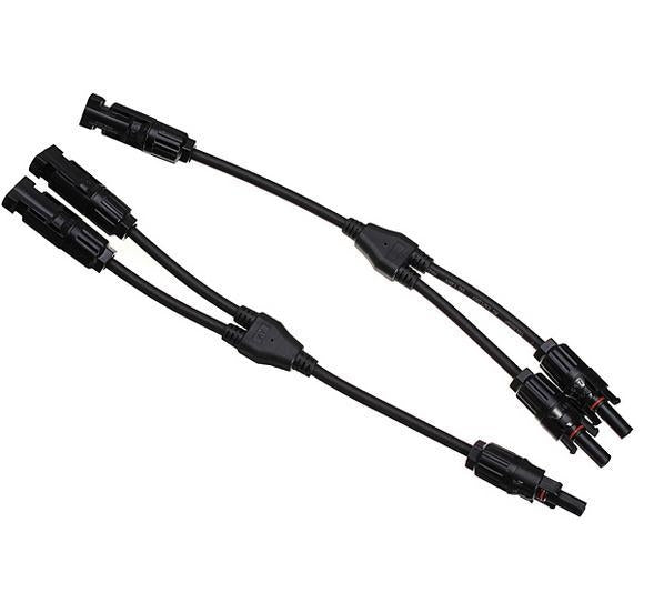 MC4 Branch Y Adapter Connectors for Solar Panels – 1 Pair (M/M/F & F/F/M)