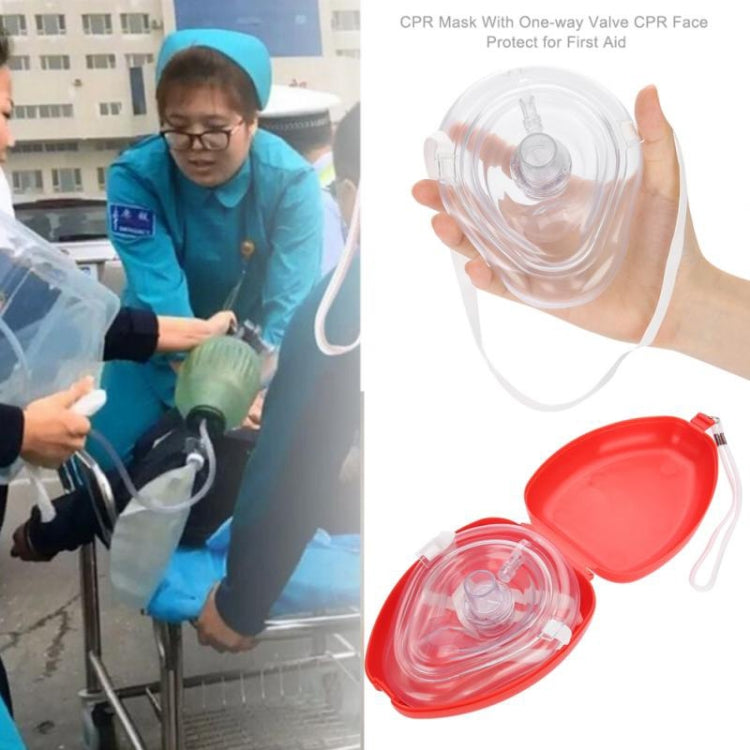 Reanimador de RCP Rescate de emergencia Primeros auxilios Máscara de respiración Boca Válvula unidireccional Herramientas
