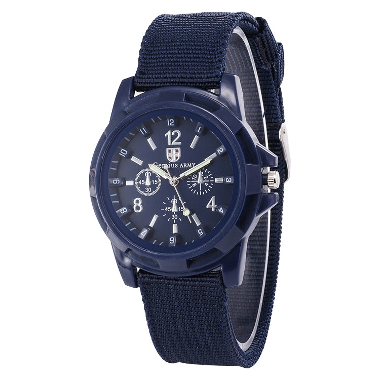 Men's Canvas Strap Luminous Watch – Quartz, 40mm Dial, Multiple Colourways