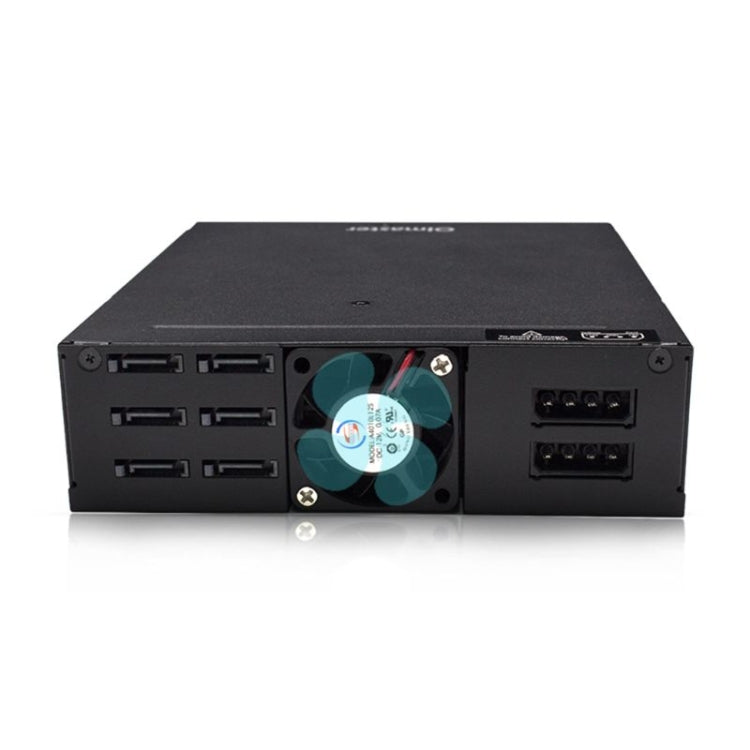 OImaster MR-6601 Six-Bay 2.5" SATA Hard Drive Enclosure with Cooling Fan & LED Indicators