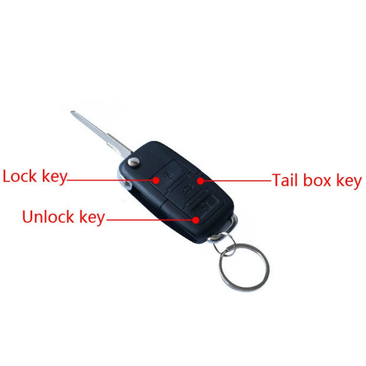 7-Piece Car Central Locking Kit with Remote Control | Motor, Speaker & LED | 433MHz