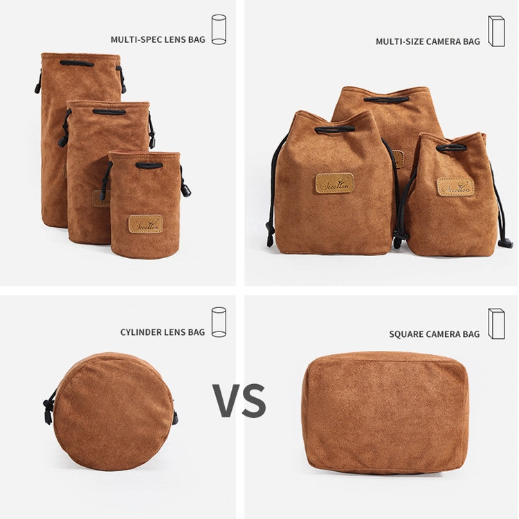 Camera Lens Bag – Cotton Liner Shockproof Protective Pouch