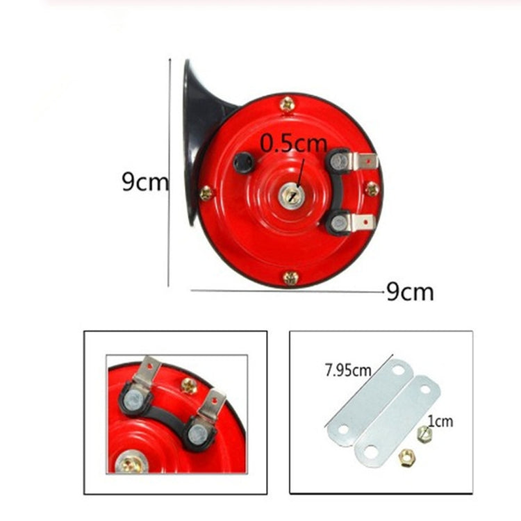 1 Par 110BD 12V Motocicleta Eléctrica Coche Ruidoso Solo Sonido Caracol Altavoz, Altavoz de Caracol