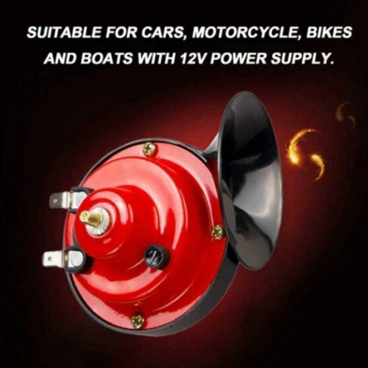 1 Par 110BD 12V Motocicleta Eléctrica Coche Ruidoso Solo Sonido Caracol Altavoz, Altavoz de Caracol