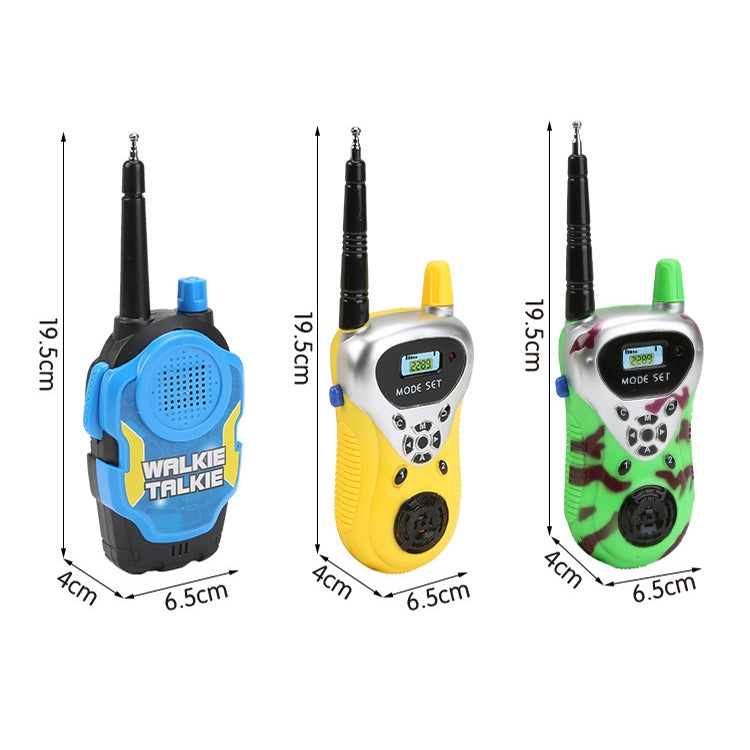 Kids Walkie Talkies Set | Wireless Two-Way Radio Toy for Children 3+ | Yellow, Green & Blue
