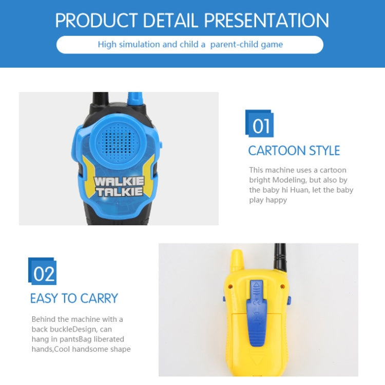Kids Walkie Talkies Set | Wireless Two-Way Radio Toy for Children 3+ | Yellow, Green & Blue