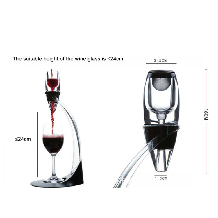 Quick Wine Decanter Set with Pourer & Filter — 16cm Aerating Decanter