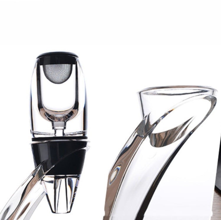 Quick Wine Decanter Set with Pourer & Filter — 16cm Aerating Decanter