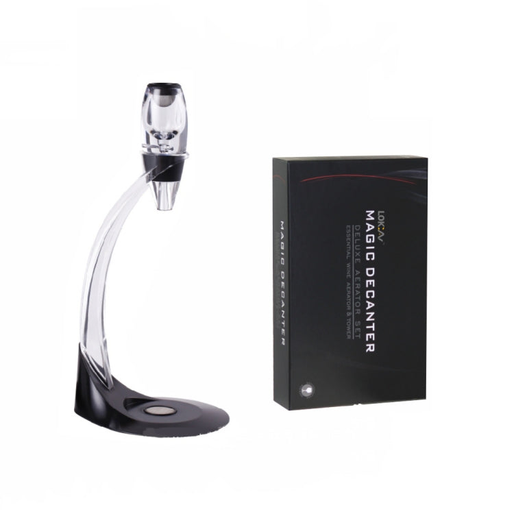 Quick Wine Decanter Set with Pourer & Filter — 16cm Aerating Decanter