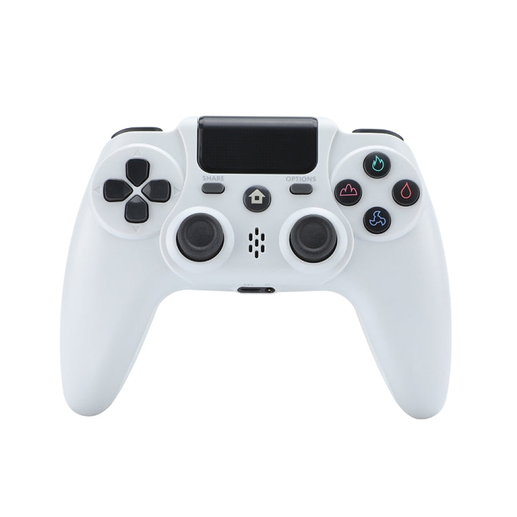 ZR486 Kabelloser Gamecontroller für PS4, Weiß, Schwarz, Burst, Lila Sternenhimmel