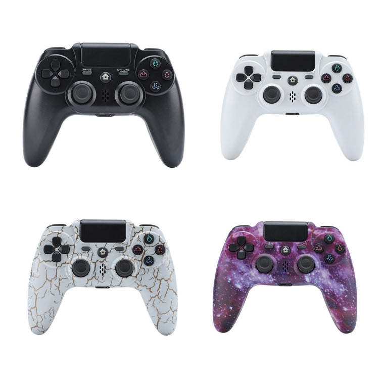 ZR486 Kabelloser Gamecontroller für PS4, Weiß, Schwarz, Burst, Lila Sternenhimmel