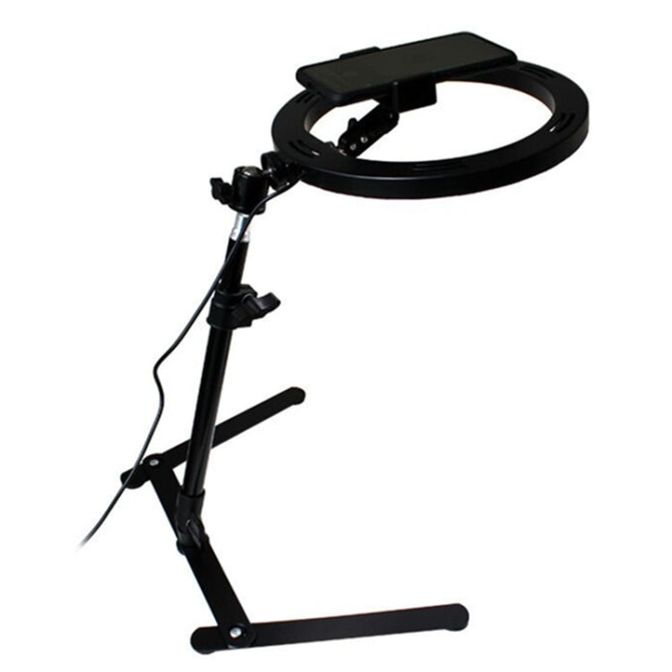 Overhead Ring Fill Light Set with Stand & Phone Mount – LED Beautifying Light for Live Streaming & Food Photography