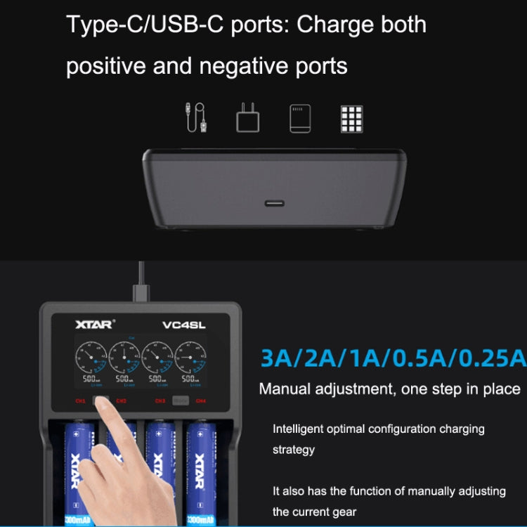 XTAR VC4SL / VC4S 4-Slot Smart Battery Charger