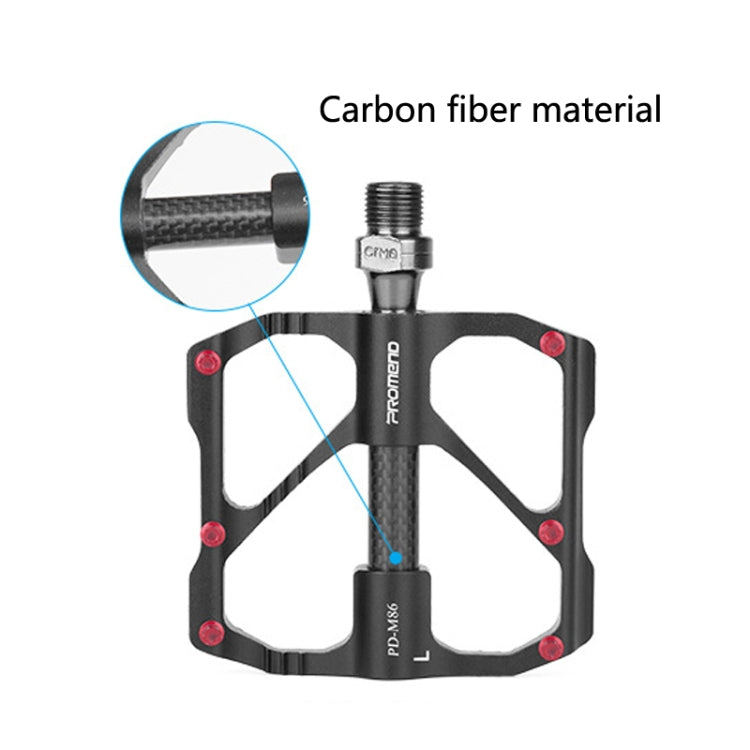 1 Paar PROMEND Fahrrad Rennrad Mountainbike 3 Palin Carbonfaser Lagerpedal, PD-M86C, PD-R87C