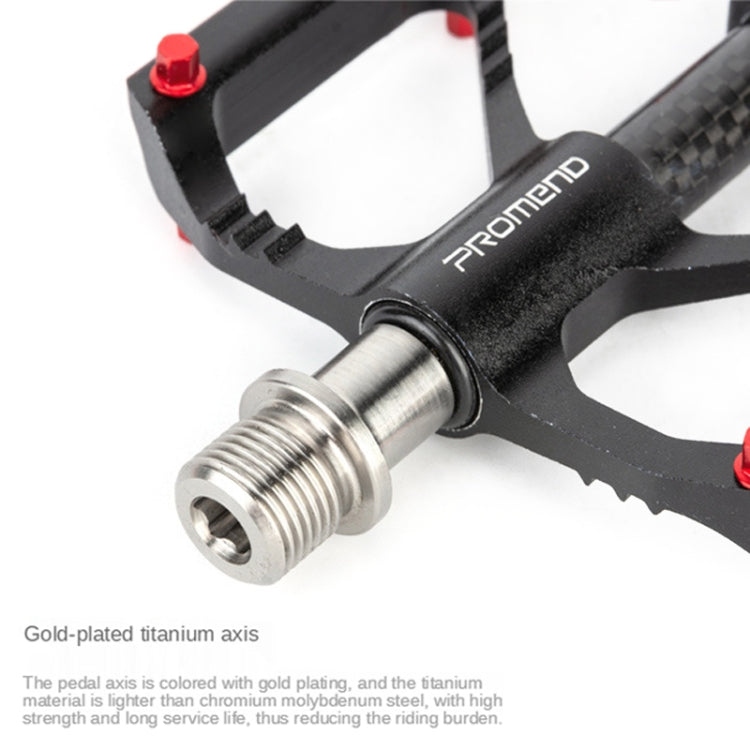 1 Paar PROMEND Titanachse Karbonrohr Fahrradpedal Mountainbike Rennrad 3 Palin Pedal, PD-M86C-TI