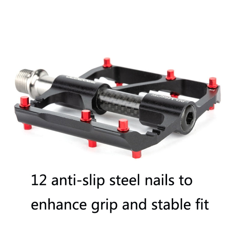 1 Paar PROMEND Titanachse Karbonrohr Fahrradpedal Mountainbike Rennrad 3 Palin Pedal, PD-M86C-TI